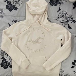 White Hollister Hoodie Size M